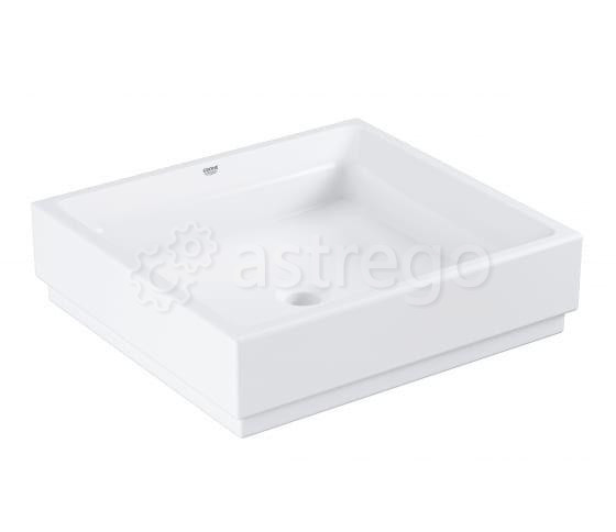 Раковина квадратная GROHE Cube Ceramic свободностоящая без перелива 50 см 3948100H Grohe Москва - изображение 1