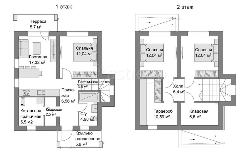 Коттедж, 71.71 м2, 2 эт. Москва - изображение 1