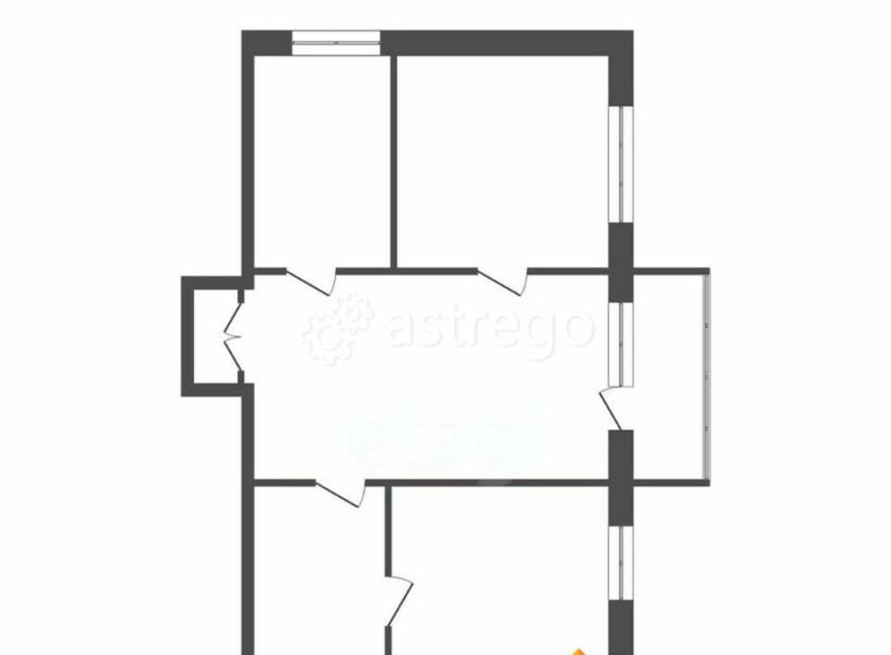 4-комн. квартира, 60 м2, 3/5 эт. Красноярск - изображение 1