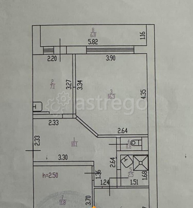 3-комн. квартира, 55.9 м2, 2/3 эт. Поспелиха - изображение 1