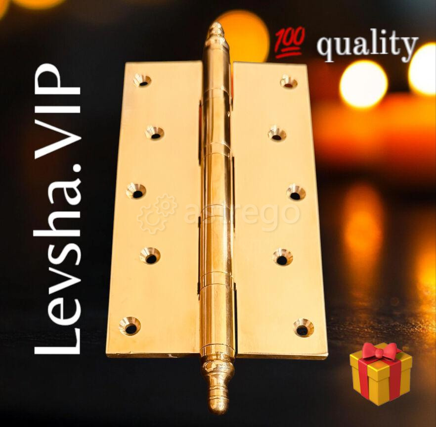 Петля латунная ЛЕВША КГИОП ПЗ-180*100*4,7мм (д*ш*т)ширина карты 40мм толщина 4.7мм Нагрузка 2 петли- Санкт-Петербург - изображение 1