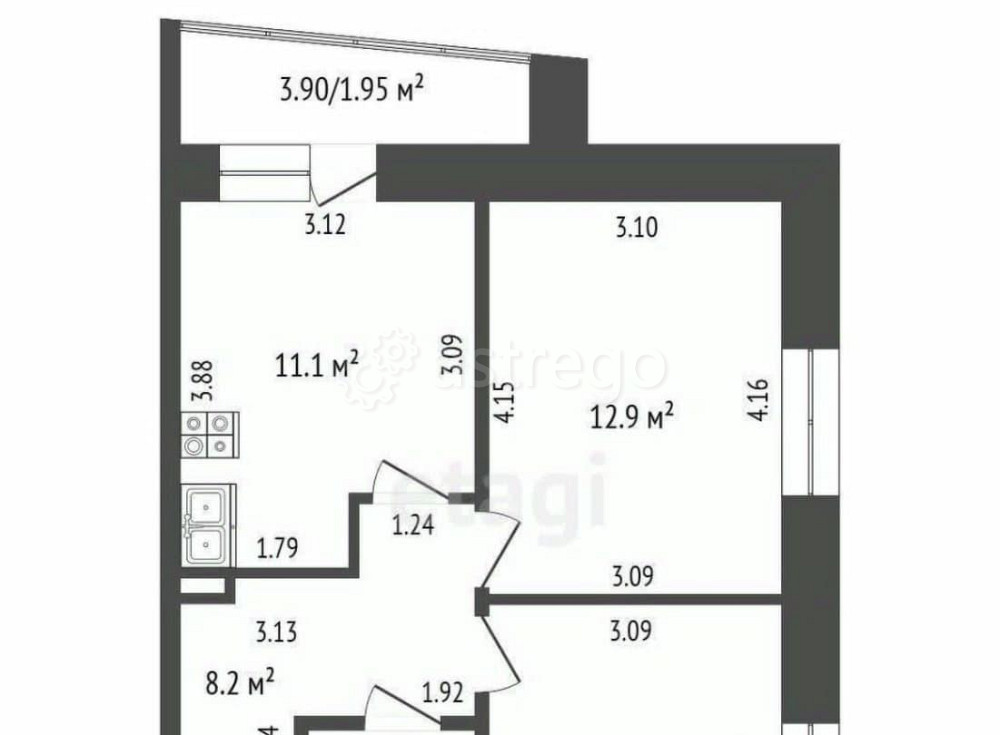 2-комн. квартира, 47 м2, 5/20 эт. Стерлитамак - изображение 4