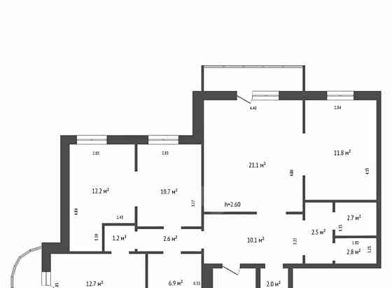 4-комн. квартира, 100.3 м2, 16/18 эт. Красноярск