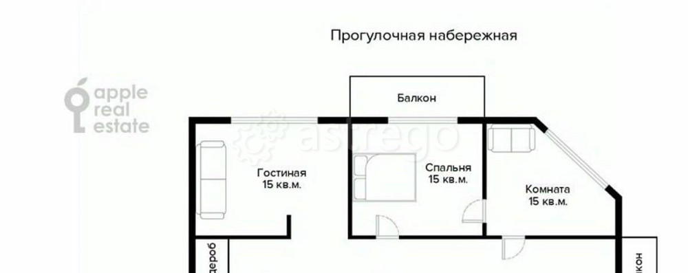 3-комн. квартира, 90 м2, 3/28 эт. Москва - изображение 4