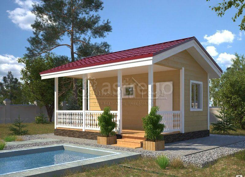 Строительство бани из бруса 6х4 м Томск - изображение 1