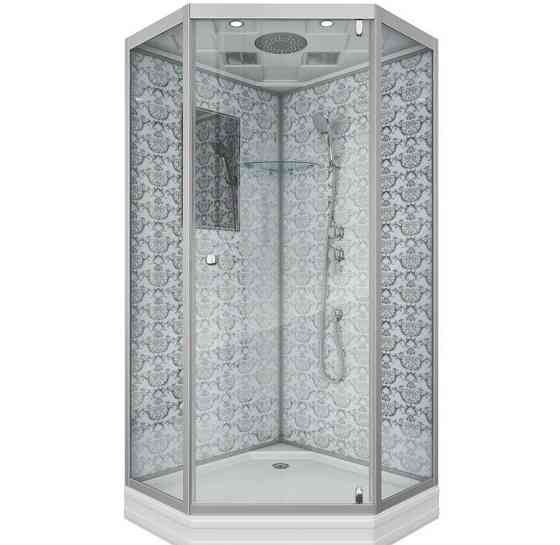 Душевая кабина 90х90 низкий поддон Niagara LUX 7701 DW (серебро) Красноярск