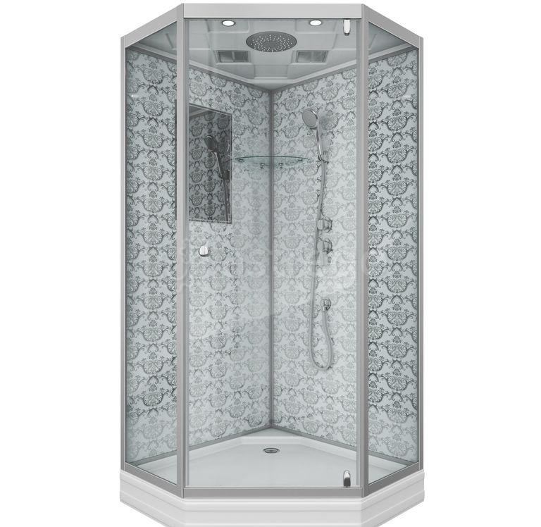 Душевая кабина 90х90 низкий поддон Niagara LUX 7701 DW (серебро) Красноярск - изображение 1