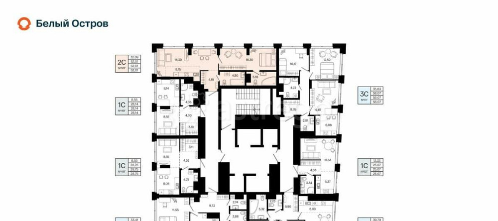 2-комн. квартира, 52.01 м2, 10/31 эт. Уфа - изображение 2