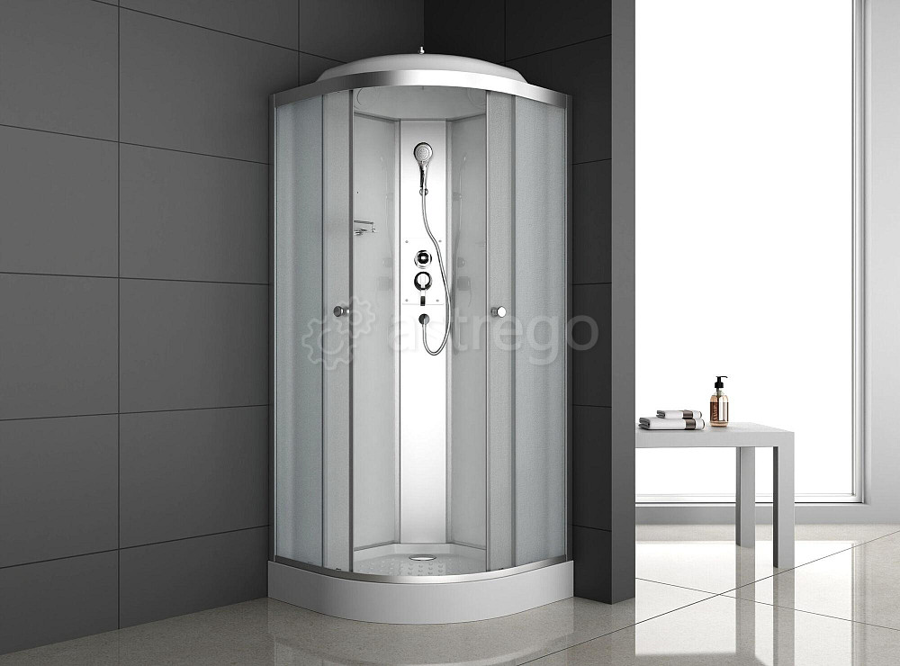 Душевая кабина 90х90 низкий поддон Oda 8420 (белая) Красноярск - изображение 1