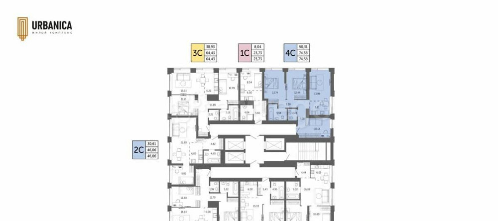 4-комн. квартира, 74.38 м2, 31/32 эт. Уфа - изображение 4