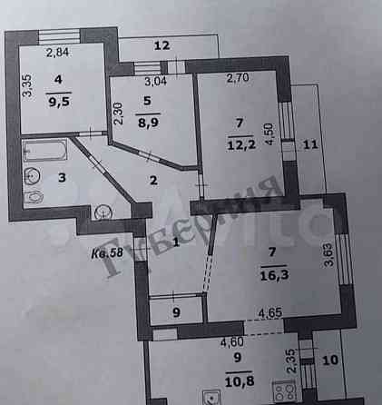 4-комн. квартира, 82 м2, 10/14 эт. Белгород