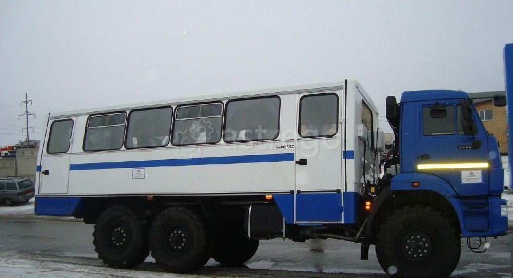 Вахтовый автобус НЕФАЗ 4208 на шасси Камаз 5350 Самара - изображение 1