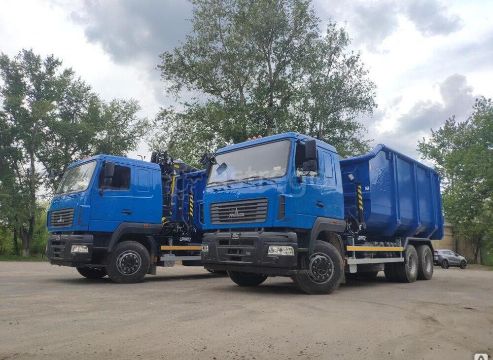 Ломовоз МАЗ 6312С9 с КМУ Palfinger 30 кубов Санкт-Петербург - изображение 1