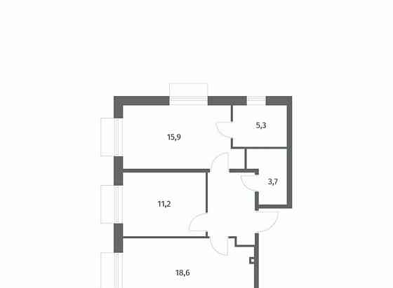2-комн. квартира, 61.9 м2, 4/8 эт. Санкт-Петербург