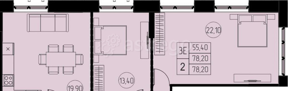 3-комн. квартира, 78.2 м2, 23/28 эт. Пушкино - изображение 6