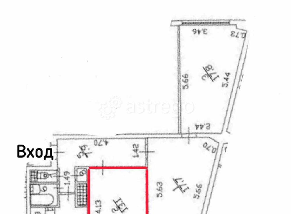 Комната, 13.2 м2, 1/9 эт. Санкт-Петербург - изображение 4
