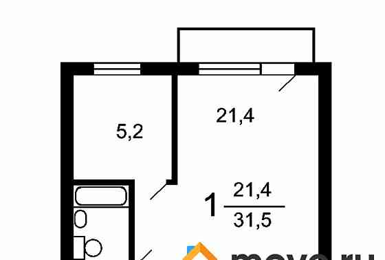 1-комн. квартира, 31 м2, 7/9 эт. Москва