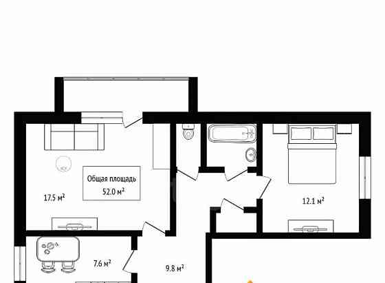 2-комн. квартира, 52 м2, 1/5 эт. Горно-Алтайск
