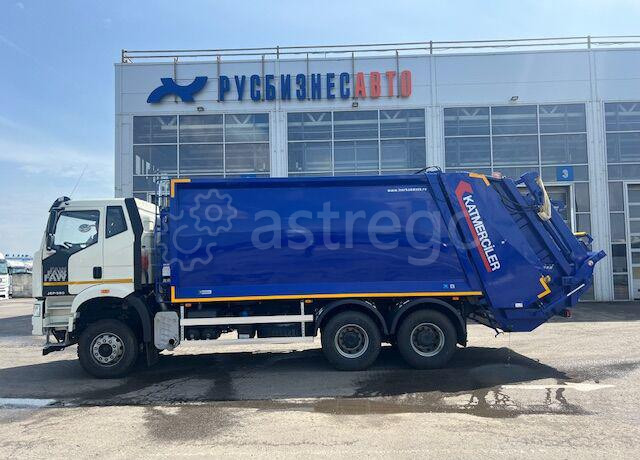 Мусоровоз KAT-22S на FAW 3250, база 4300 мм (ТКМ-420F) задн загрузка, портал, 22м3 Краснодар - изображение 1