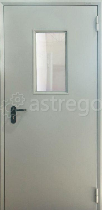 Дверь Противопожарная остекленная 60 минут ДПМО-60-01 Металл vrd-10676 Verda Красноярск - изображение 1