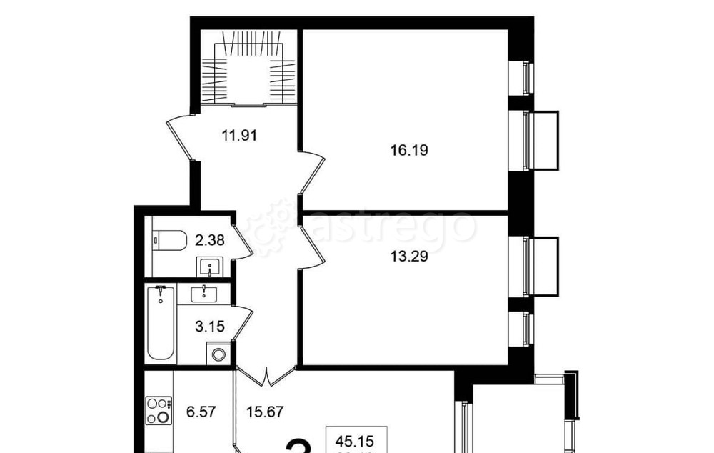 3-комн. квартира, 71.6 м2, 4/5 эт. Химки - изображение 1