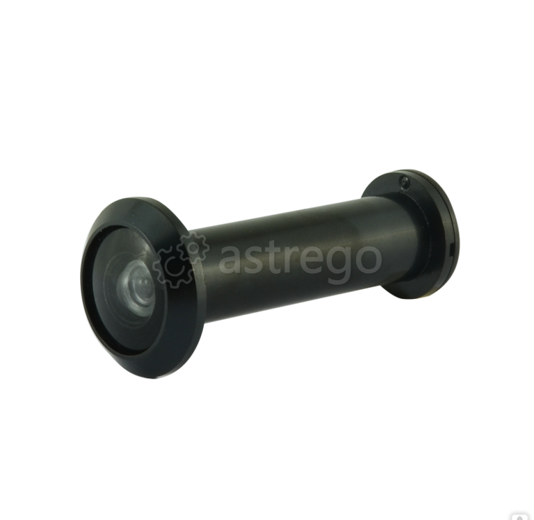 Глазок дверной НОРА-М №22ПП/14/180/50-75 со шторкой (черный) Нижний Новгород - изображение 1