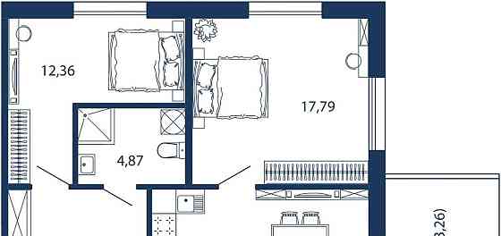 3-комн. квартира, 67.9 м2, 1/5 эт. Санкт-Петербург