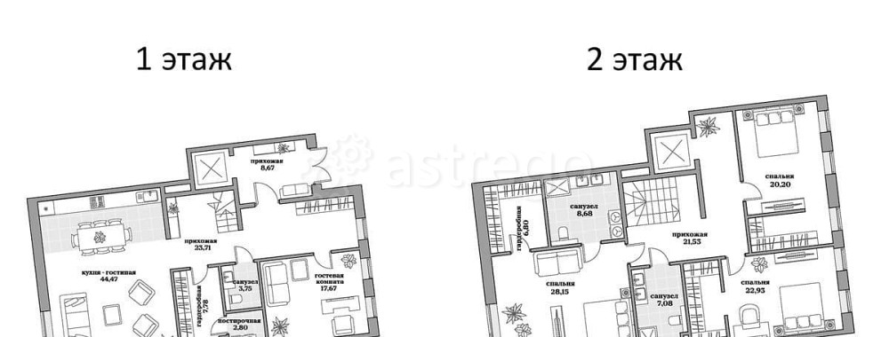 Таунхаус, 224.22 м2, 2 эт. Москва - изображение 1