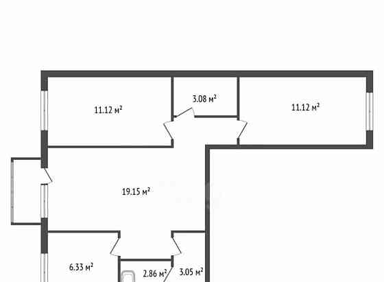 3-комн. квартира, 58.6 м2, 5/5 эт. Санкт-Петербург