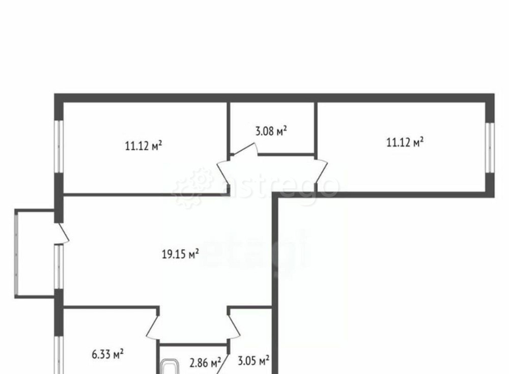 3-комн. квартира, 58.6 м2, 5/5 эт. Санкт-Петербург - изображение 3