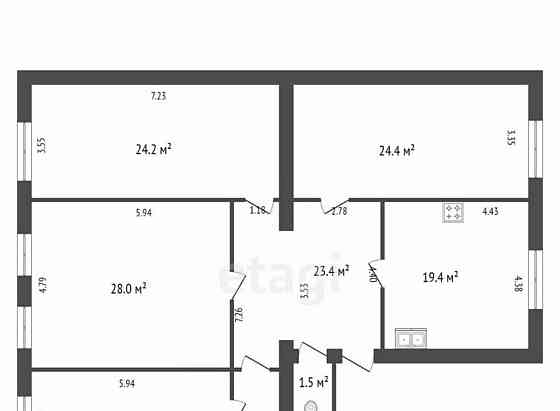 4-комн. квартира, 139.5 м2, 5/5 эт. Санкт-Петербург