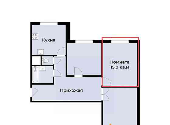 Комната, 15 м2, 1/17 эт. Москва