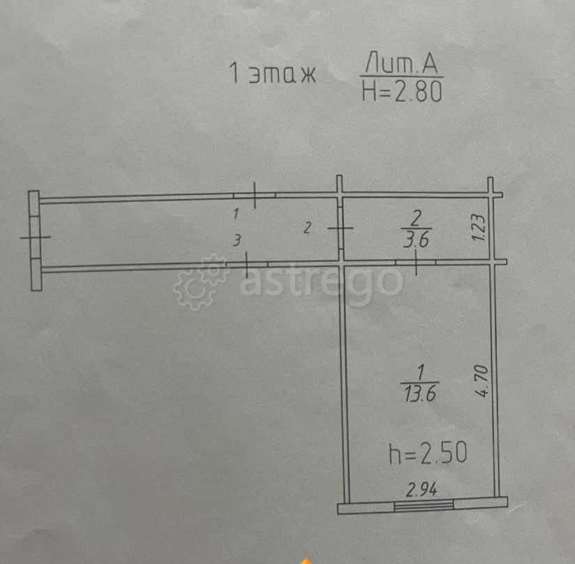 1-комн. квартира, 17 м2, 1/1 эт. Березовка - изображение 1