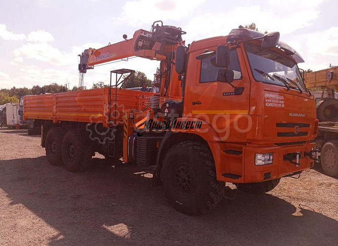 Кран-манипулятор SOOSAN 746 L на шасси FAW 6х4 бортовой Москва - изображение 1