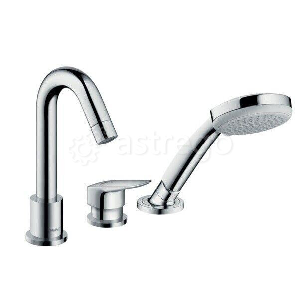 Смеситель для ванны и душа Hansgrohe, Logis, тип открывания воды - однорычажный 71310000 Москва - изображение 1