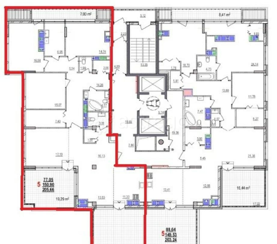 5-комн. квартира, 205 м2, 18/18 эт. Белгород - изображение 3