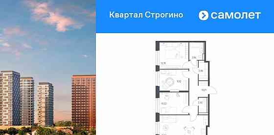 3-комн. квартира, 70.18 м2, 23/24 эт. Красногорск