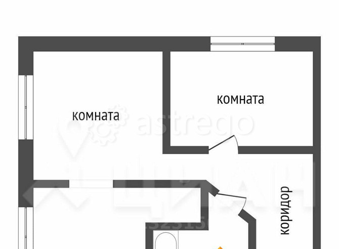 2-комн. квартира, 43.3 м2, 1/5 эт. Яровое - изображение 7