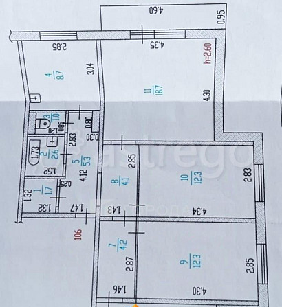 4-комн. квартира, 85.4 м2, 7/10 эт. Барнаул - изображение 7