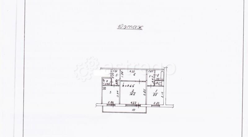 2-комн. квартира, 54 м2, 10/10 эт. Красноярск - изображение 1