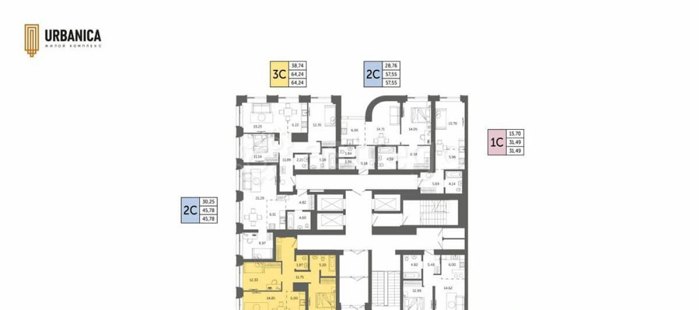3-комн. квартира, 64.41 м2, 2/32 эт. Уфа - изображение 7