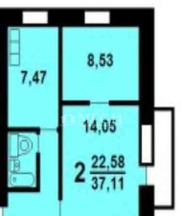 2-комн. квартира, 37 м2, 3/9 эт. Москва