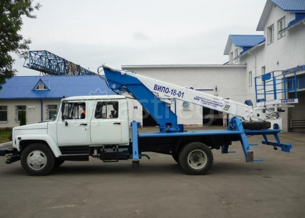 Автовышка 18 м телескопическая ВИПО-18 на шасси ГАЗ-3309 Москва - изображение 1