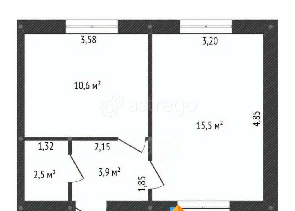 Дом, 32 м2, 8 соток, 1 эт. Давлеканово - изображение 1