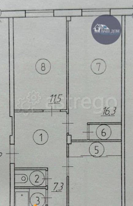 3-комн. квартира, 63 м2, 4/5 эт. Северодвинск - изображение 1