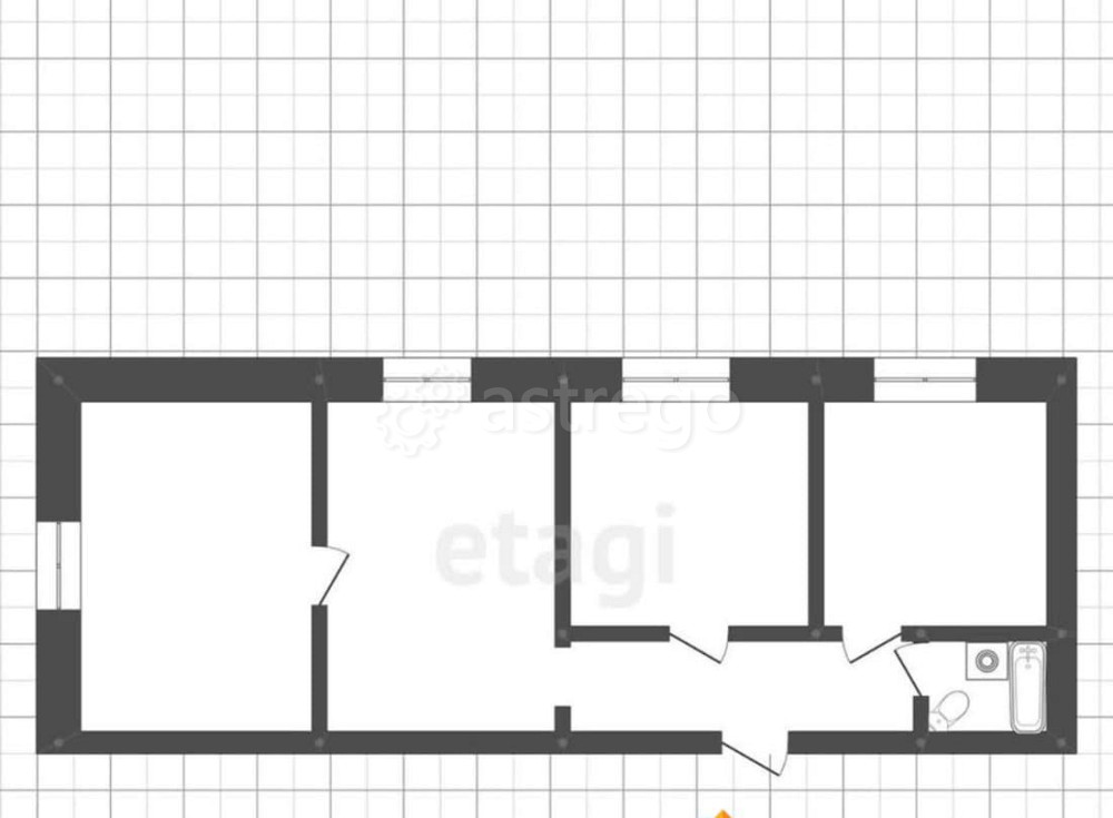 3-комн. квартира, 61.1 м2, 2/2 эт. Белогорск - изображение 5