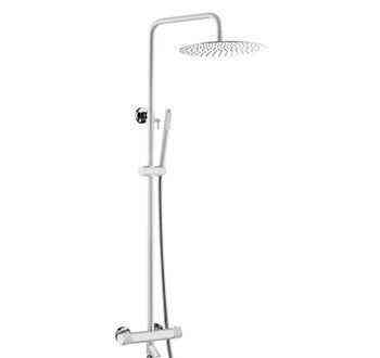 Душевая стойка BOHEME Uno 468-T-WCR White/Chrome Новосибирск