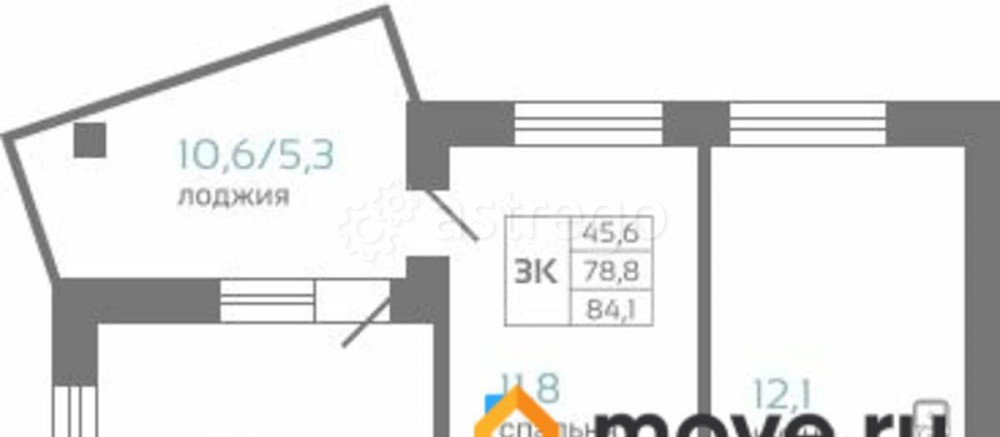3-комн. квартира, 84.1 м2, 11/19 эт. Красноярск - изображение 1