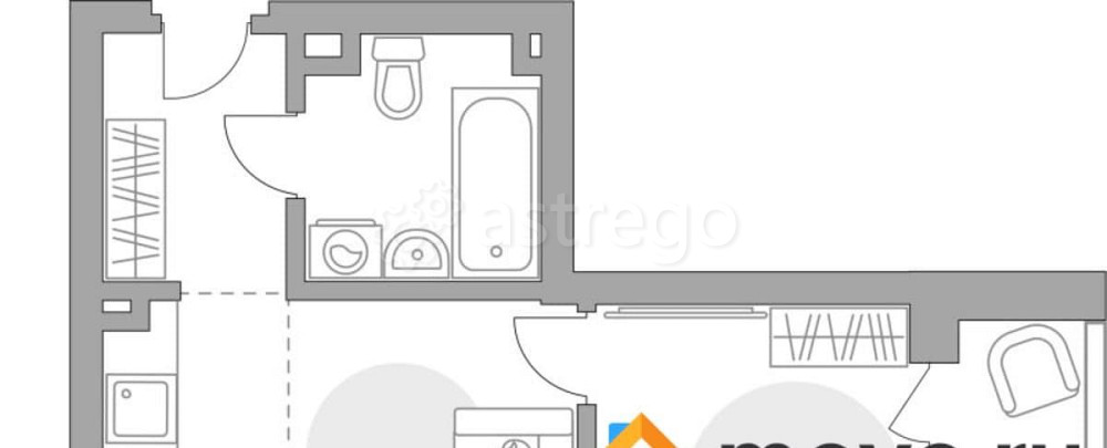 2-комн. квартира, 42.8 м2, 2/23 эт. Уфа - изображение 1