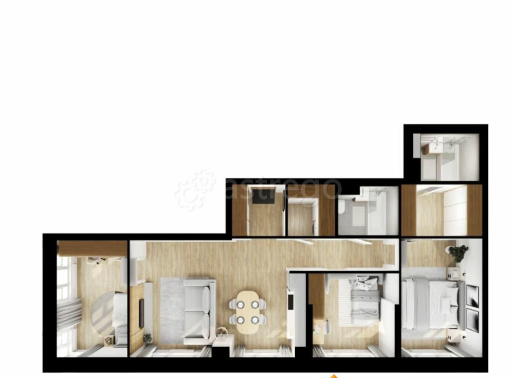 3-комн. квартира, 83.9 м2, 7/19 эт. Москва - изображение 4